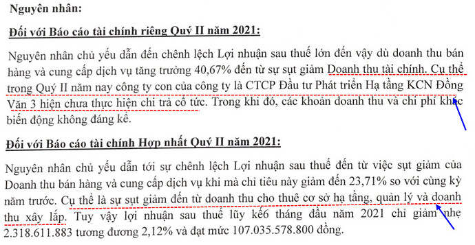 Giai trinh LN Q2.2021