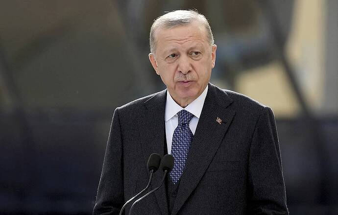 Tổng thống Thổ Nhĩ Kỳ Recep Tayyip Erdogan Ảnh AP / Ebrahim Noroozi