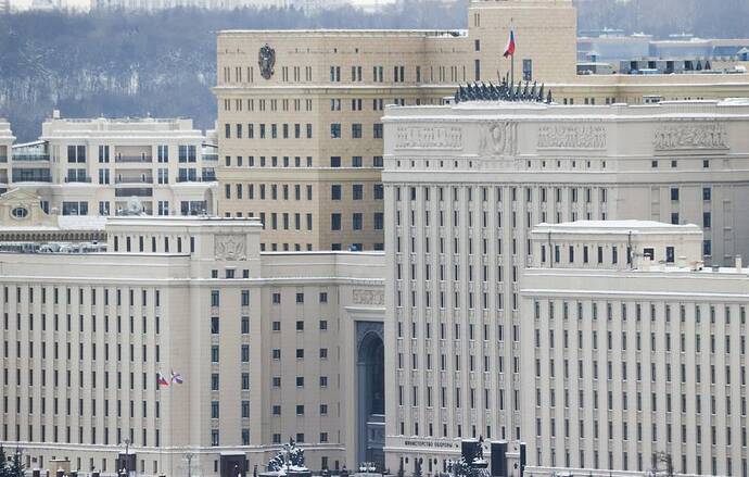 Tòa nhà của Bộ Quốc phòng Liên bang Nga. Sergey Karpukhin / TASS