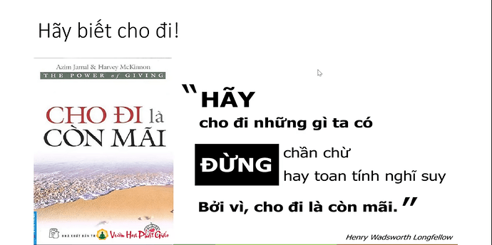 Hãy Biết Cho Đi