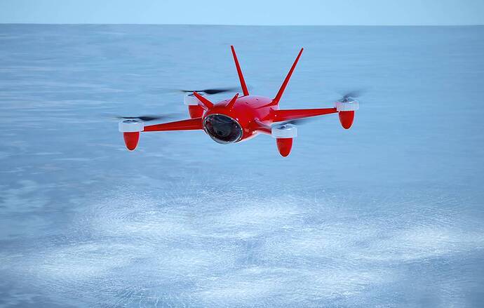 Máy bay không người lái cứu hộ trong mọi thời tiết Seadrone Syomka S Vozdukha Company / TASS