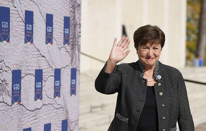 Chủ tịch Quỹ Tiền tệ Quốc tế Kristalina Georgieva AP Ảnh / Alessandra Tarantino, Tệp