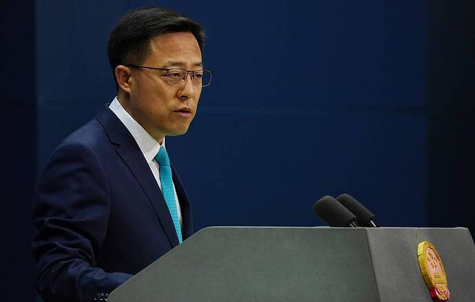 Người phát ngôn Bộ Ngoại giao Trung Quốc Zhao Lijian EPA-EFE / WU HONG