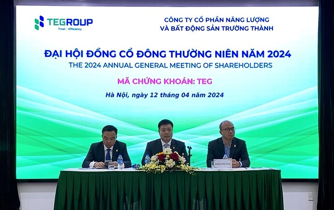 Đại hội đồng cổ đông TEG: Tập trung nguồn lực cho năng lượng, có lộ trình rút khỏi mảng bất động sản