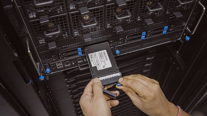A Nvidia HGX H100 server at the Yotta Data Services Pvt. data center in Navi Mumbai, India, on Thursday, Mar. 14, 2024. Yotta Data Services is buying thousands of Nvidia chips to offer AI capabilities in India. Photographer: Dhiraj Singh/Bloomberg via Getty Images