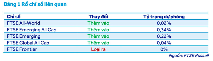 CTCK dự báo kế hoạch giải ngân của quỹ Vanguard sau khi thị trường Việt Nam nâng hạng- Ảnh 1. CTCK dự báo kế hoạch giải ngân của quỹ Vanguard sau khi thị trường Việt Nam nâng hạng- Ảnh 1.
