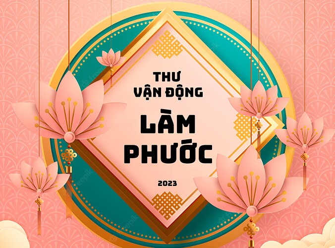 THƯ VẬN ĐỘNG LÀM PHƯỚC - TẾT ÂM LỊCH 2023