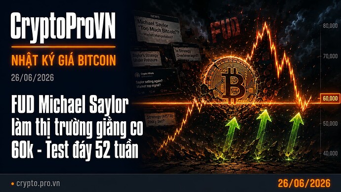 Nhật Ký Giá Bitcoin Hằng Ngày Thứ Sáu, ngày 26 tháng 6 năm 2026