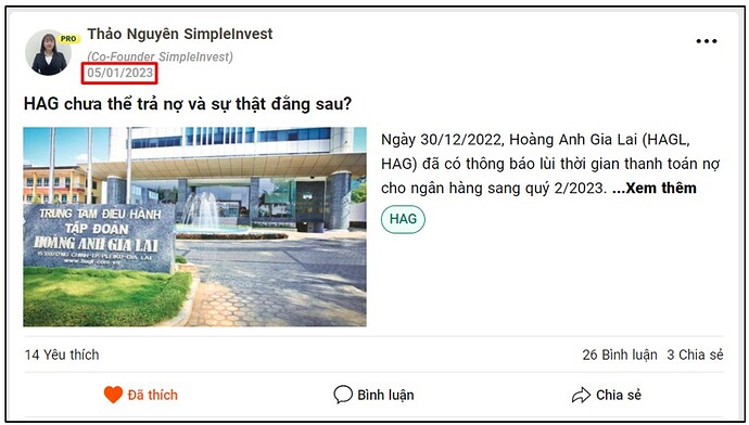 HAG có thực sự là cơ hội đầu tư hấp dẫn trong năm 2023 hay không?