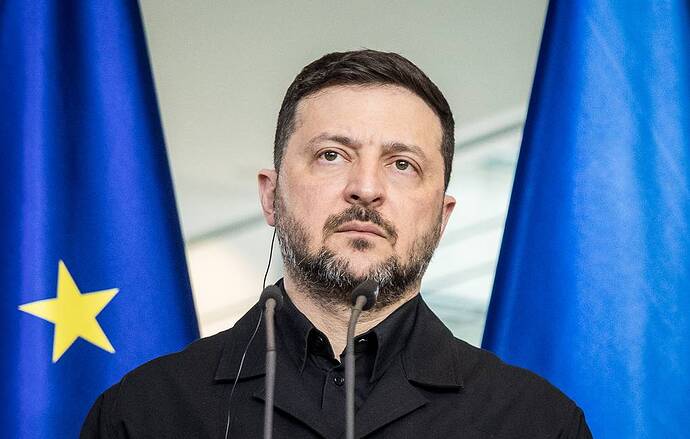 Ảnh chụp Volodymyr Zelensky bởi Nadja Wohlleben/Getty Images