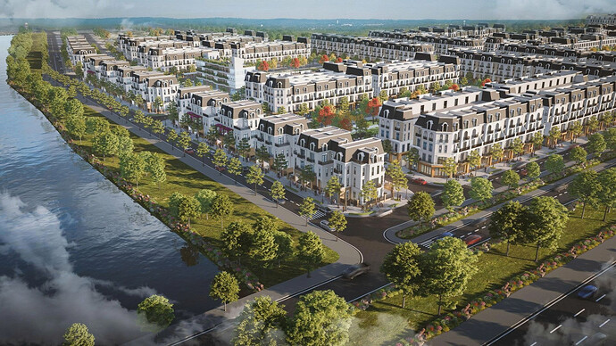 Phối cảnh dự án Hoàng Huy Green River. Nguồn ảnh: Internet Phối cảnh dự án Hoàng Huy Green River. Nguồn ảnh: Internet