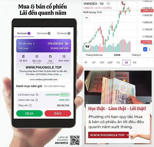 nen-Làm lụng cả đời không bằng tiền lời đi buôn cổ phiếu. Không cần trời độ vẫn làm lời lên đời đổi vận.