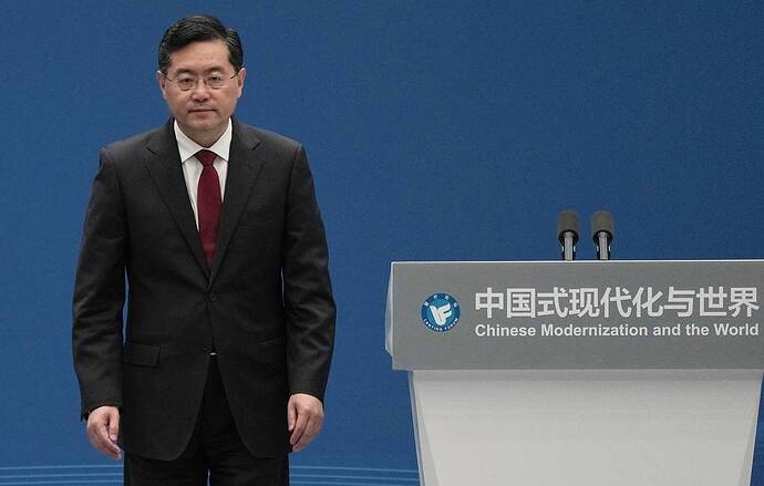 Ngoại trưởng Trung Quốc Qin Gang Ảnh AP/Ng Han Guan