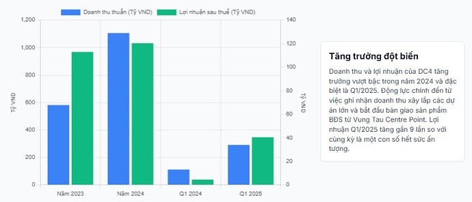 Hiểu sâu về doanh nghiệp cổ phiếu BĐS DC4 - công ty con của DIG
