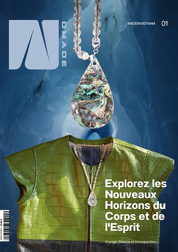 Aventure Bien-Être Magazine Moderne Modèle Géométrique Bleu et Jaune - 1