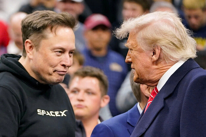 Ông Trump khen Elon Musk là 'chàng trai tuyệt vời' sau màn chỉ trích dữ dội- Ảnh 1. Ông Trump khen Elon Musk là 'chàng trai tuyệt vời' sau màn chỉ trích dữ dội- Ảnh 1.