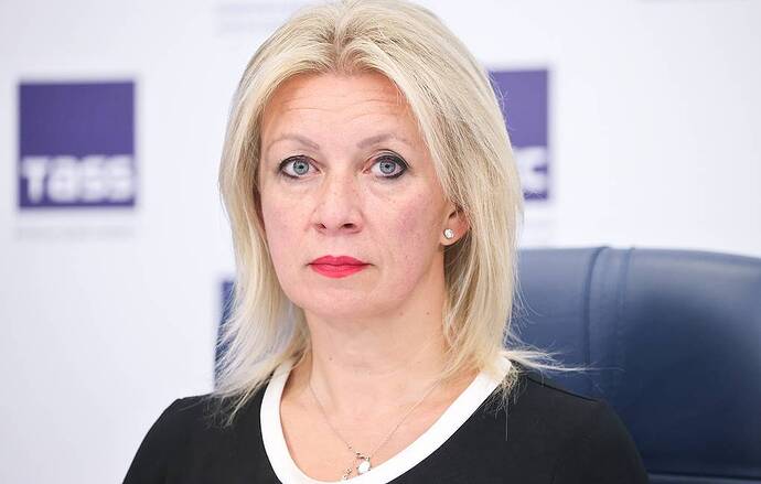 Maria Zakharova, Thư ký báo chí Bộ Ngoại giao Nga. Ảnh: Yevgeny Messman/TASS.