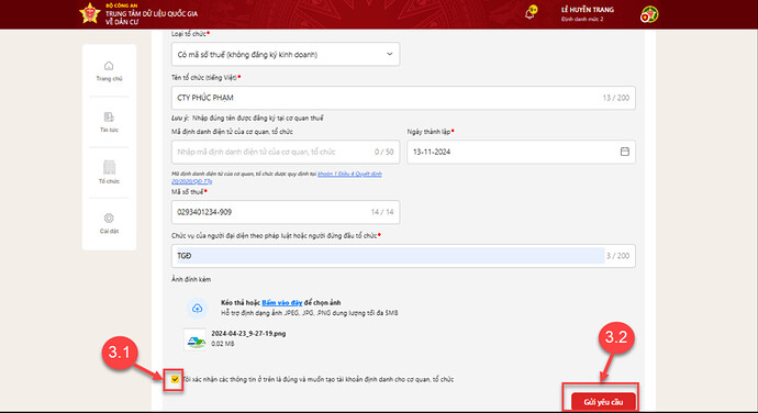 Chưa đến 3 tuần nữa, chủ doanh nghiệp phải làm ngay việc này trên VNeID nếu không sẽ bị từ chối giải quyết hồ sơ thủ tục hành chính- Ảnh 9. Chưa đến 3 tuần nữa, chủ doanh nghiệp phải làm ngay việc này trên VNeID nếu không sẽ bị từ chối giải quyết hồ sơ thủ tục hành chính- Ảnh 9.