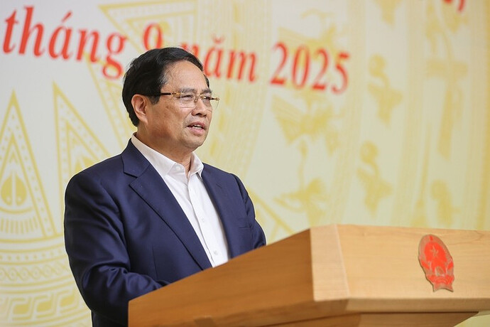 Thủ tướng Chính phủ Phạm Minh Chính phát biểu tại phiên họp. Ảnh: VGP. tienphong-179thutuon.jpg