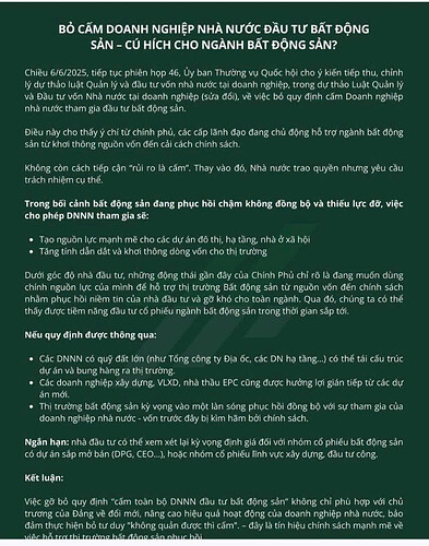 DNNN được đầu tư BĐS