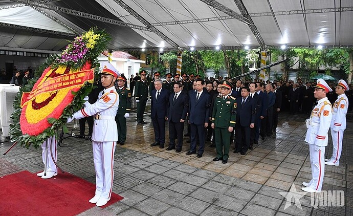 Cử hành trọng thể Lễ viếng nguyên Chủ tịch nước Trần Đức Lương