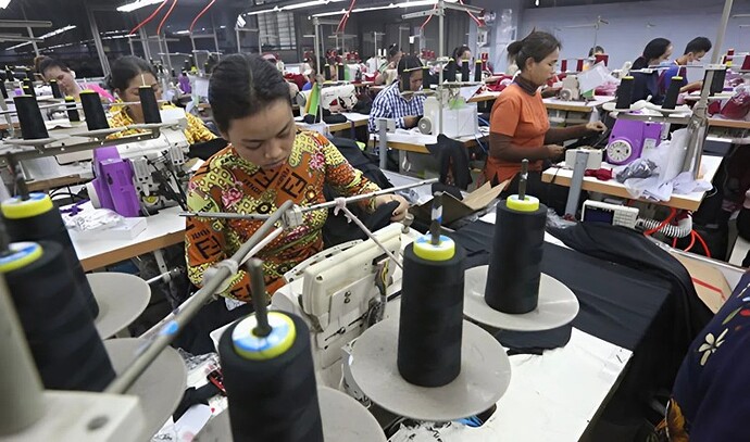 Campuchia: Xuất khẩu hàng may mặc, giầy dép đạt hơn 7,3 tỷ USD trong nửa đầu năm 2025