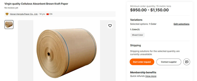 Giá giấy cuộn Kraft - Alibaba