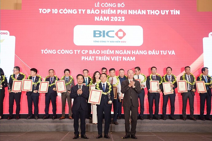 Năm 2023, BIC được vinh danh với nhiều danh hiệu, giải thưởng uy tín Năm 2023, BIC được vinh danh với nhiều danh hiệu, giải thưởng uy tín