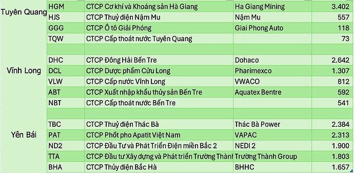 Lộ diện những công ty lớn nhất trên sàn của mỗi 34 tỉnh thành sau sáp nhập: 7 DN lớn nhất nước đều ở Hà Nội, nhiều tỉnh không có DN nào trị giá nghìn tỷ- Ảnh 9. Lộ diện những công ty lớn nhất trên sàn của mỗi 34 tỉnh thành sau sáp nhập: 7 DN lớn nhất nước đều ở Hà Nội, nhiều tỉnh không có DN nào trị giá nghìn tỷ- Ảnh 9.