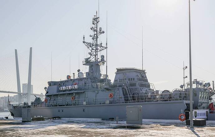 Tàu quét mìn trên biển Anatoly Shlemov Yuri Smituyk/TASS