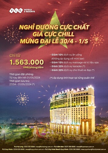 Hai chương trình ưu đãi của FLC Hotels & Resorts được quan tâm nhất tại hội chợ (Ảnh: FLC Hotels & Resorts) Hai chương trình ưu đãi của FLC Hotels & Resorts được quan tâm nhất tại hội chợ (Ảnh: FLC Hotels & Resorts)
