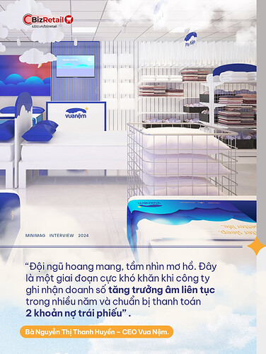 Chuyện tái cấu trúc của chuỗi bán nệm lớn nhất Việt Nam: Doanh số liên tục giảm, 180 tỷ trái phiếu sắp đáo hạn, tân CEO làm gì để đưa Vua Nệm vượt bão, đẩy Ebitda cửa hàng cao nhất lịch sử?- Ảnh 2. Chuyện tái cấu trúc của chuỗi bán nệm lớn nhất Việt Nam: Doanh số liên tục giảm, 180 tỷ trái phiếu sắp đáo hạn, tân CEO làm gì để đưa Vua Nệm vượt bão, đẩy Ebitda cửa hàng cao nhất lịch sử?- Ảnh 2.