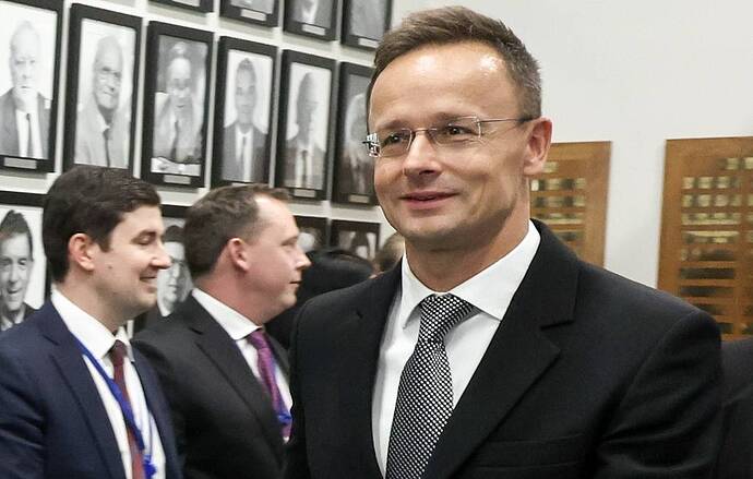 Bộ trưởng Ngoại giao Hungary Peter Szijjarto Valery Sharifulin/TASS