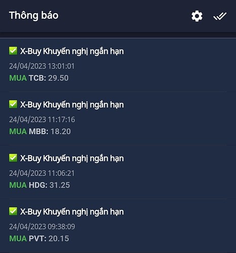 Kèo X Buy ngày 24 tháng 4 năm 2023