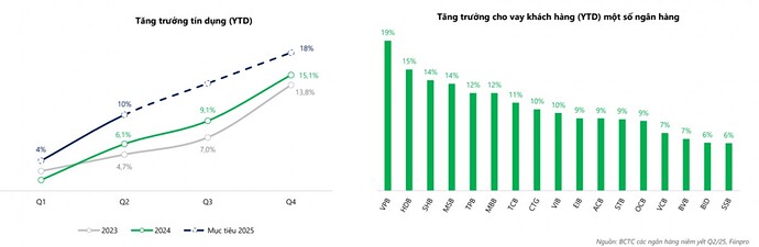 Chứng khoán DSC: Tín dụng ngân hàng năm 2025 có thể đạt 18%