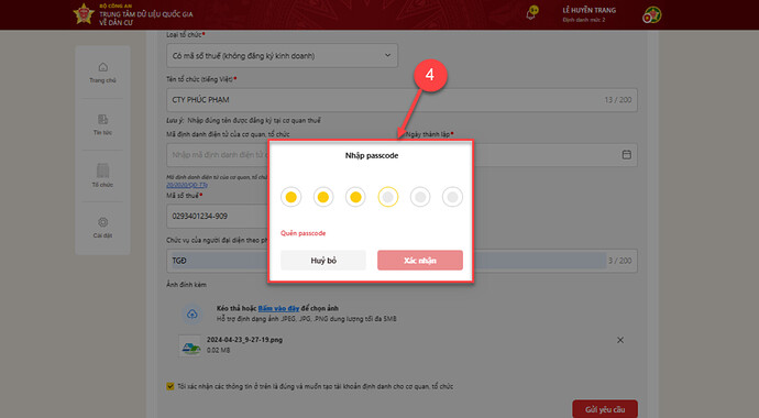 Chưa đến 3 tuần nữa, chủ doanh nghiệp phải làm ngay việc này trên VNeID nếu không sẽ bị từ chối giải quyết hồ sơ thủ tục hành chính- Ảnh 10. Chưa đến 3 tuần nữa, chủ doanh nghiệp phải làm ngay việc này trên VNeID nếu không sẽ bị từ chối giải quyết hồ sơ thủ tục hành chính- Ảnh 10.