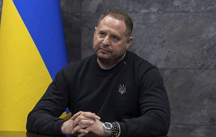 Chánh Văn phòng Vladimir Zelensky Andrey Yermak Dịch vụ Báo chí của Tổng thống Ukraine qua AP