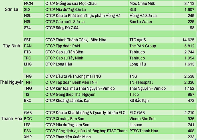 Lộ diện những công ty lớn nhất trên sàn của mỗi 34 tỉnh thành sau sáp nhập: 7 DN lớn nhất nước đều ở Hà Nội, nhiều tỉnh không có DN nào trị giá nghìn tỷ- Ảnh 8. Lộ diện những công ty lớn nhất trên sàn của mỗi 34 tỉnh thành sau sáp nhập: 7 DN lớn nhất nước đều ở Hà Nội, nhiều tỉnh không có DN nào trị giá nghìn tỷ- Ảnh 8.