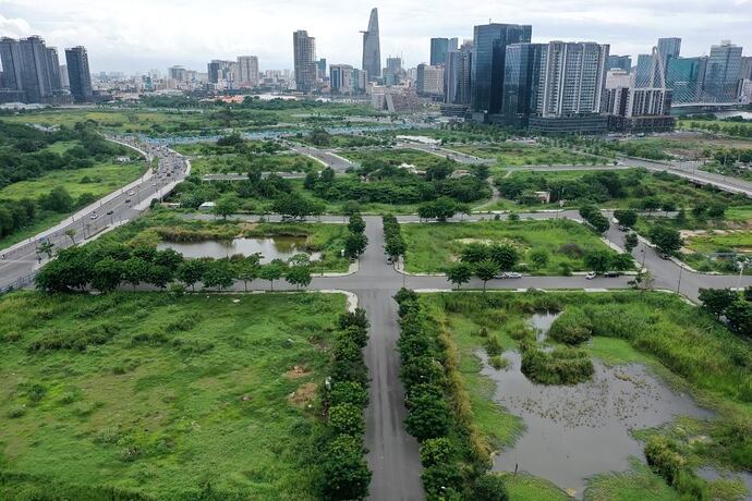 TPHCM quy hoạch 9 lô đất xây Trung tâm Tài chính quốc tế tại Thủ Thiêm. Ảnh: Anh Tú