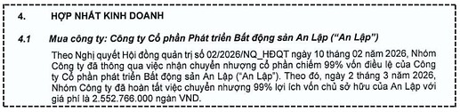 BCTC Hợp nhất KDH Q1.2026