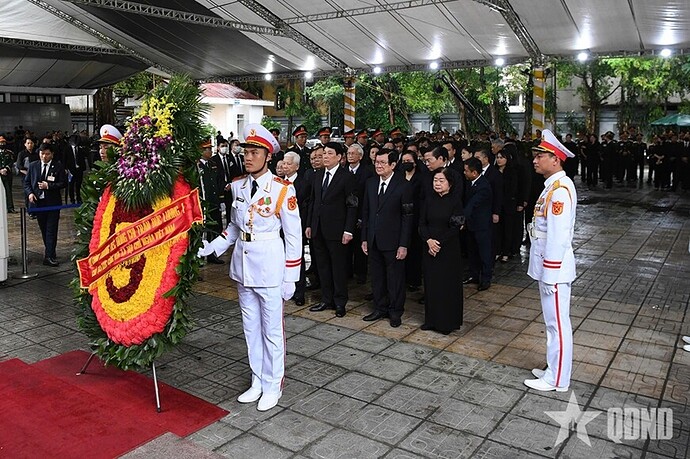 Cử hành trọng thể Lễ viếng nguyên Chủ tịch nước Trần Đức Lương