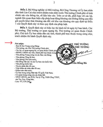 khai thác mỏ Sin quyền không đấu giá 1