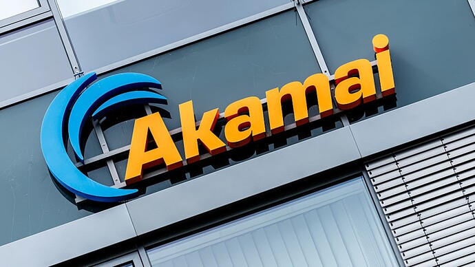 07 July 2025, Bavaria, Garching Bei München: The Akamai Technologies logo and lettering can be seen on the headquarters building at the company's German headquarters in Garching near Munich (Bavaria). The company is a listed Internet service provider with headquarters in the USA. Akamai is active in the areas of cloud computing, edge computing, cyber security and content delivery. Photo: Matthias Balk/dpa (Photo by Matthias Balk/picture alliance via Getty Images)