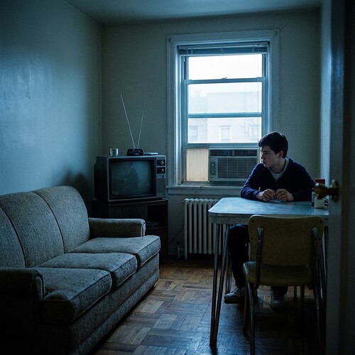 Mẹ Minervini chuẩn bị đi làm buổi sáng sớm