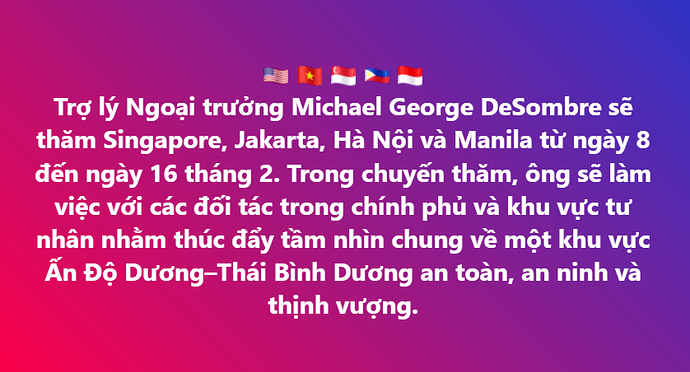 trợ lý ngoiaj trưởng