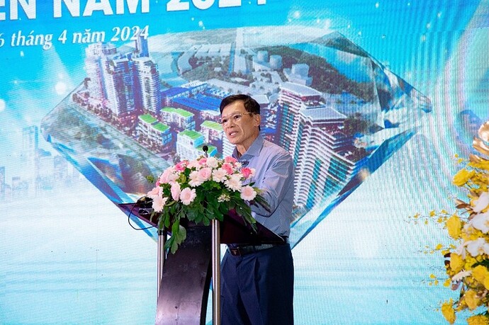 Ông Nguyễn Thiện Tuấn – Chủ tịch HĐQT Tập đoàn DIC phát biểu khai mạc