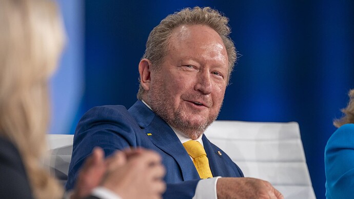 Andrew Forrest, chairman of Fortescue Metals Group Ltd., during the Asia-Pacific Economic Cooperation (APEC) CEO Summit in San Francisco, California, US, on Thursday, Nov. 16, 2023. Executives from large multinationals are converging on the sidelines of APEC in San Francisco this week for an audience with the Chinese president and other Asian leaders as long-frosty US-China relations show only tentative signs of warming. Photographer: David Paul Morris/Bloomberg via Getty Images