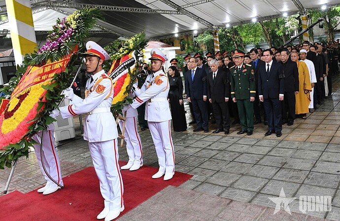 Cử hành trọng thể Lễ viếng nguyên Chủ tịch nước Trần Đức Lương