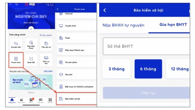 BHXH hướng dẫn đóng tiếp BHXH tự nguyện, gia hạn thẻ BHYT qua ứng dụng trực tuyến