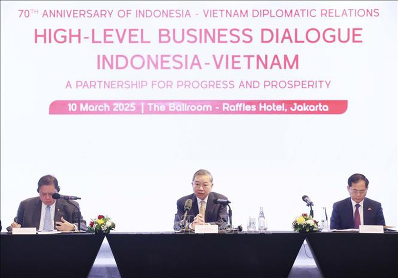 Tổng Bí thư Tô Lâm dự Tọa đàm doanh nghiệp 'Việt Nam và Indonesia: Quan hệ đối tác vì sự tiến bộ và thịnh vượng'- Ảnh 1. Tổng Bí thư Tô Lâm dự Tọa đàm doanh nghiệp 'Việt Nam và Indonesia: Quan hệ đối tác vì sự tiến bộ và thịnh vượng'- Ảnh 1.